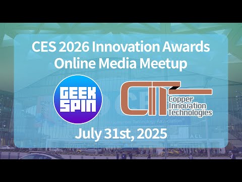 CES 2026 혁신상 온라인 미디어 미팅 - Geekspin X CIT