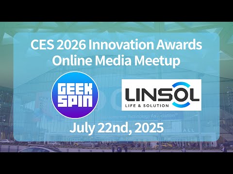 CES 2026 혁신상 온라인 미디어 미팅 - Geekspin X LINSOL