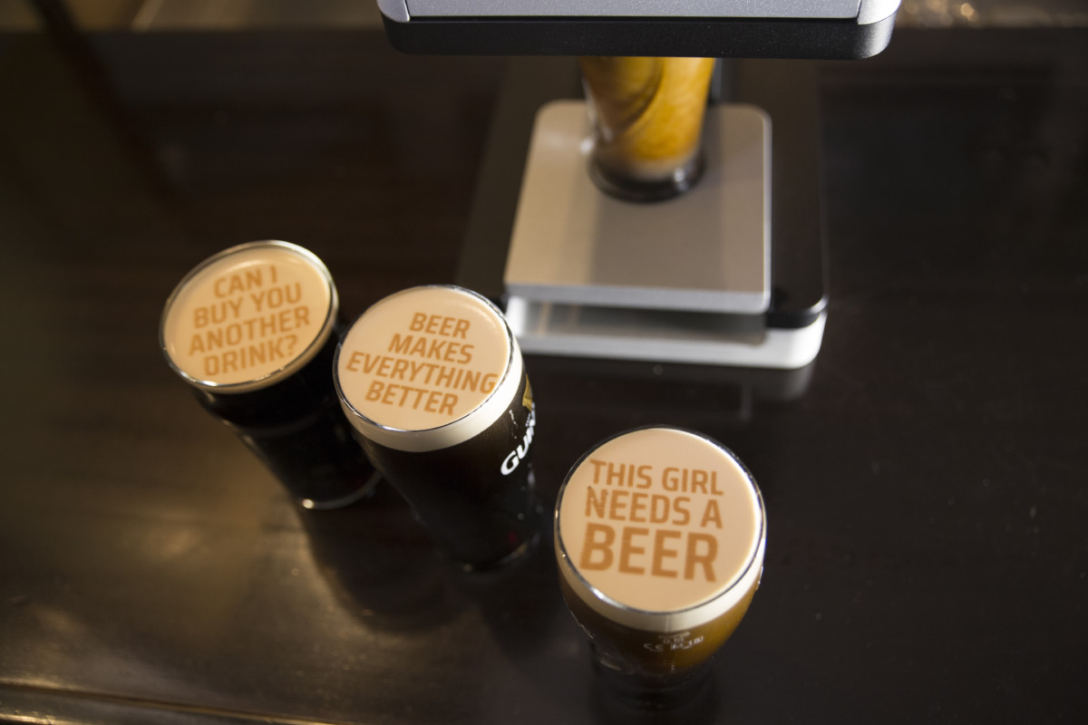 You can now print messages and photos onto your beer 2