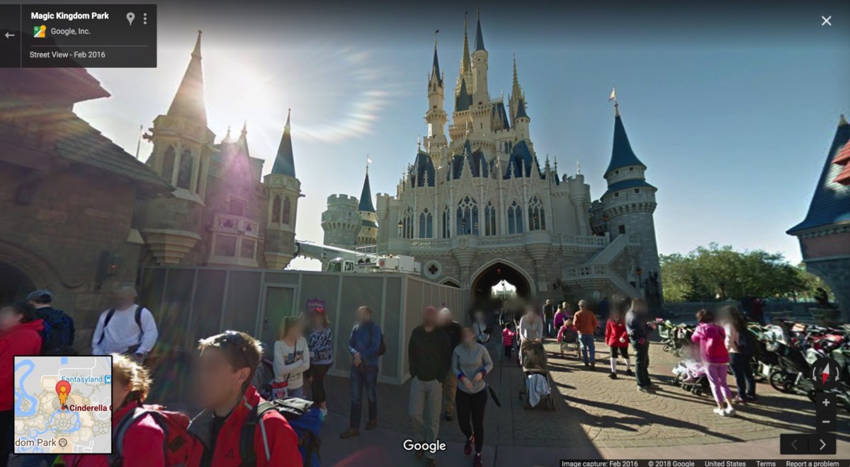Cinderellas castle google street view