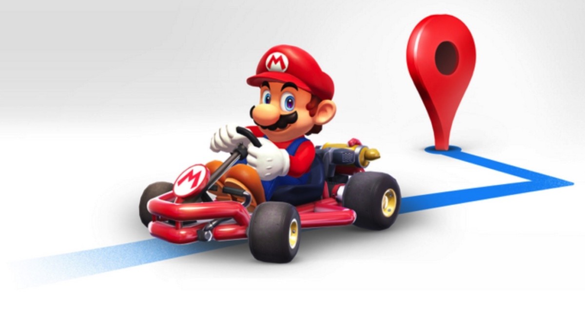 Super Mario on Google Maps