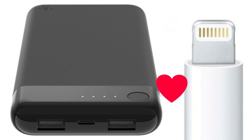 Belkin's BoostCharge is the first power bank that can be charged with a Lightning cable 3
