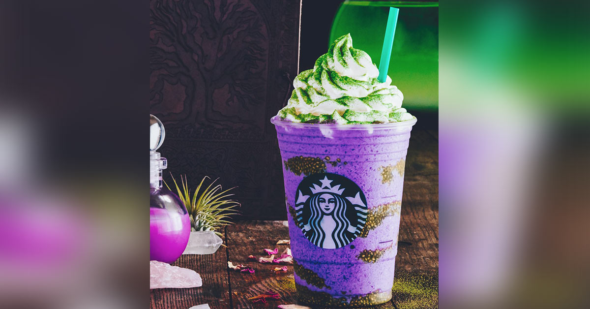 Starbucks has concocted a Witch's Brew Frappuccino for Halloween 9