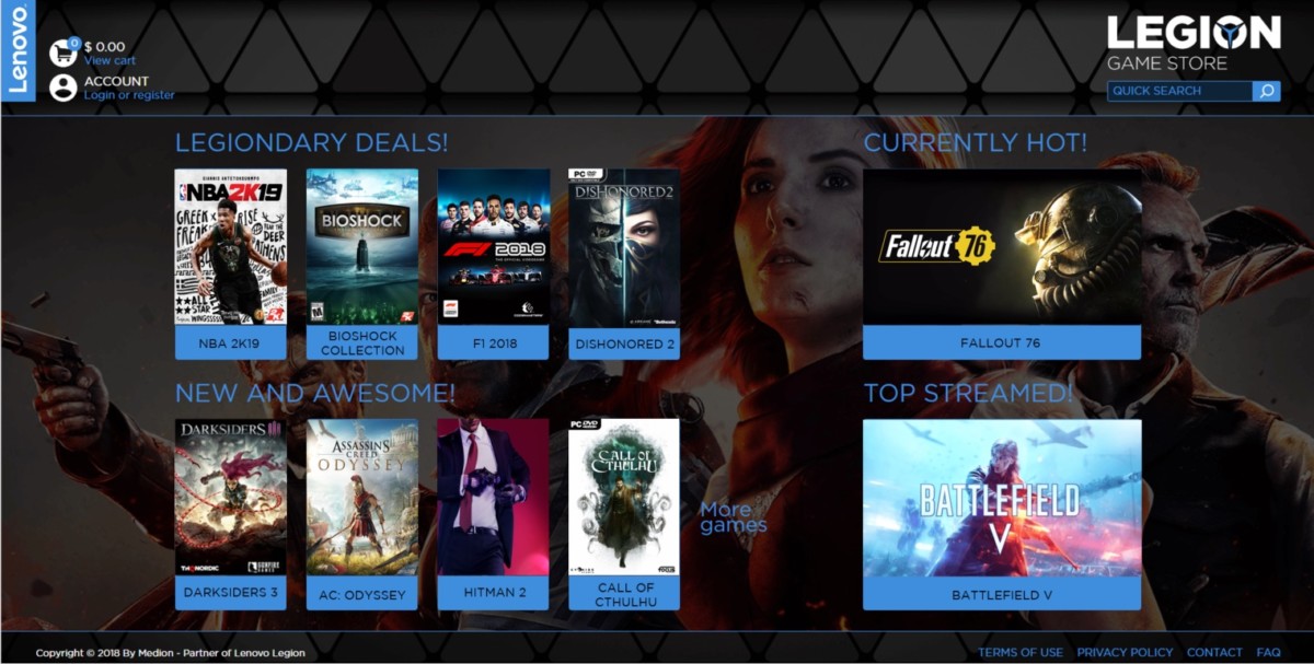 Lenovo looks to take on Steam with its new Legion Game Store 6