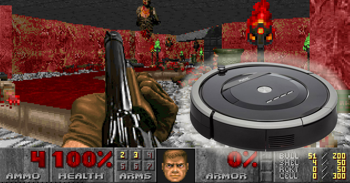 How to convert your home into a Doom level with a Roomba 1