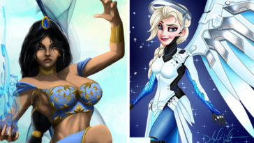 Disney Princesses re-imagined as Overwatch Heroes 4