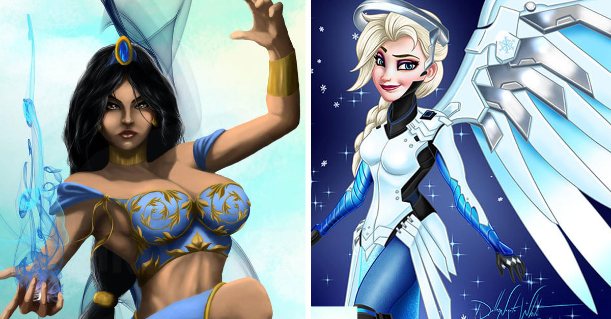 Disney Princesses re-imagined as Overwatch Heroes 8
