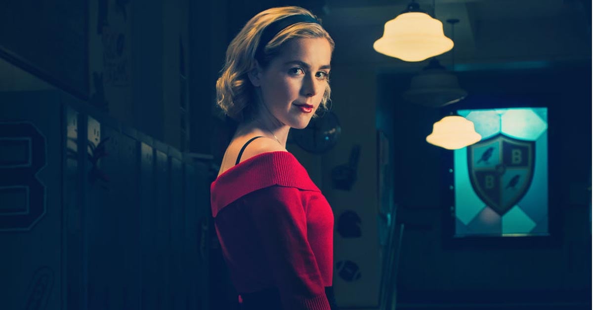 Kiernan Shipka as Sabrina on Netflix's Chilling Adventures of Sabrina