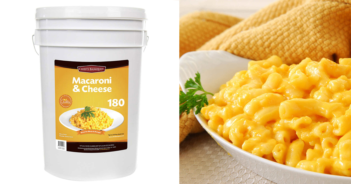 Chef’s Banquet Macaroni & Cheese Storage Bucket