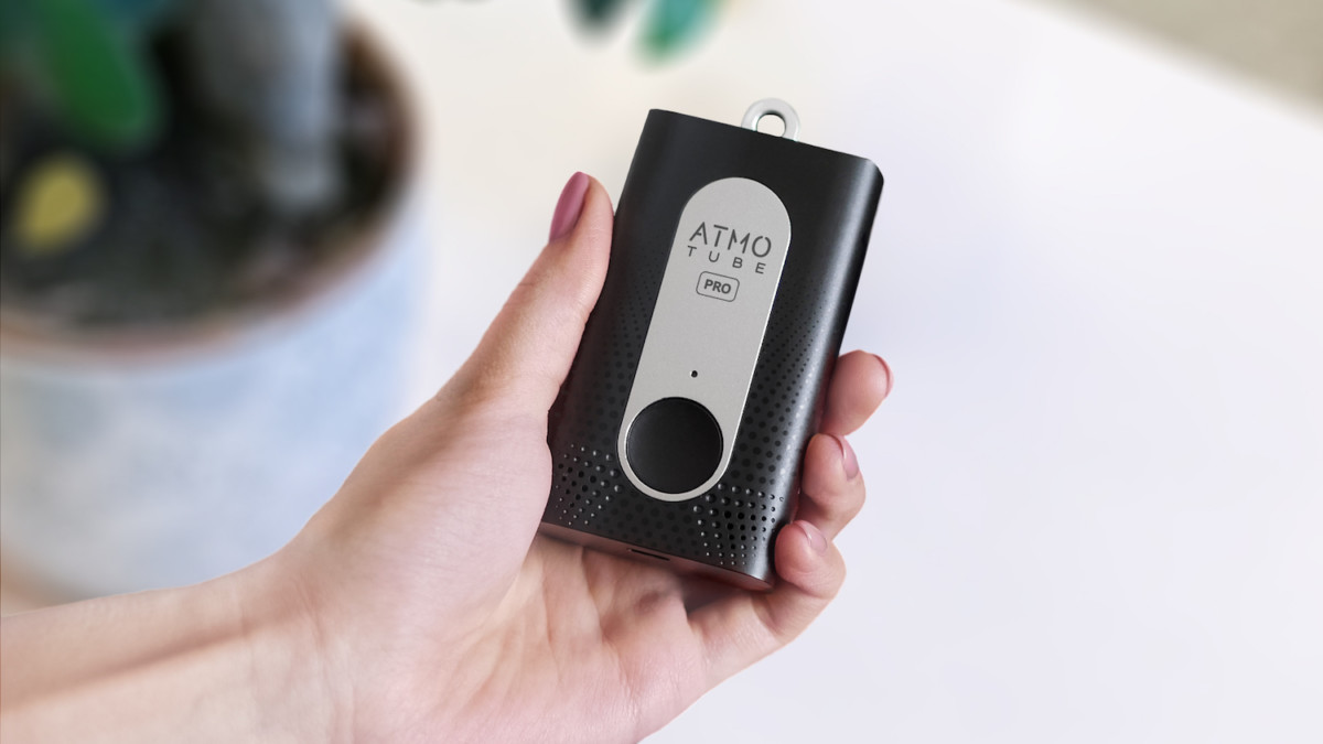 Atmotube Pro is a tiny device that gives real-time air quality updates 3