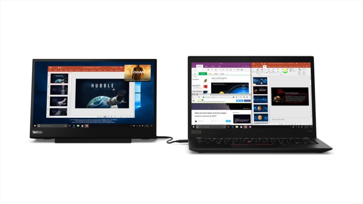 The ThinkVision M14 is a mobile monitor that you can throw in your backpack 1