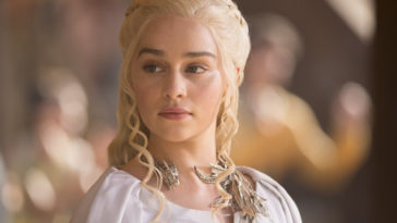 Emilia Clarke as Daenerys on HBO's Game of Thrones