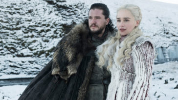 Kit Harington as Jon and Emilia Clarke as Daenerys in Game of Thrones Season 8