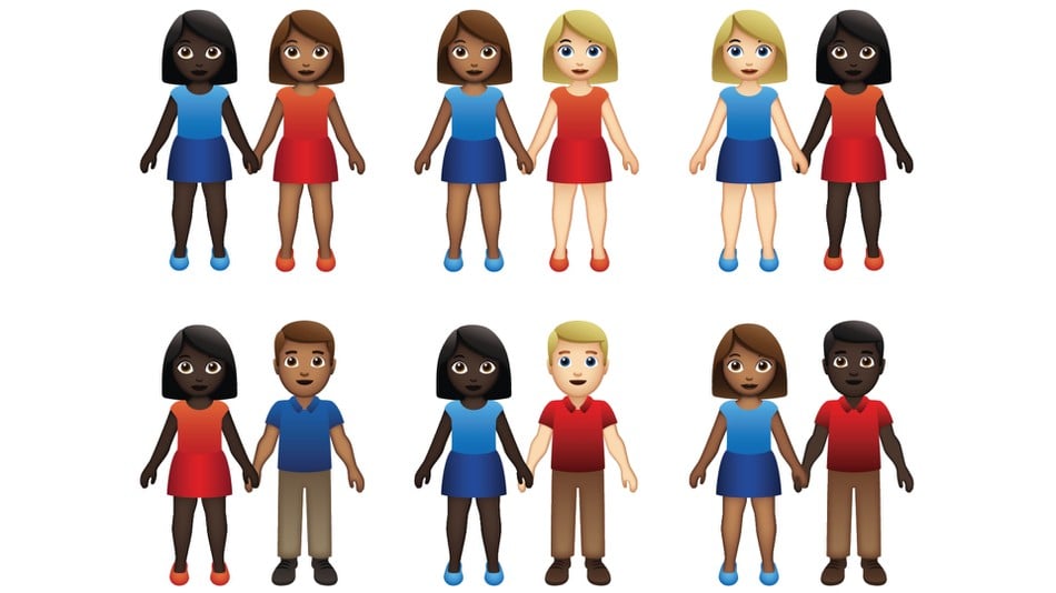 71 interracial couple emojis have been given the green-light 3