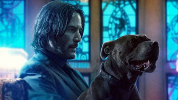 John Wick and his pit bull