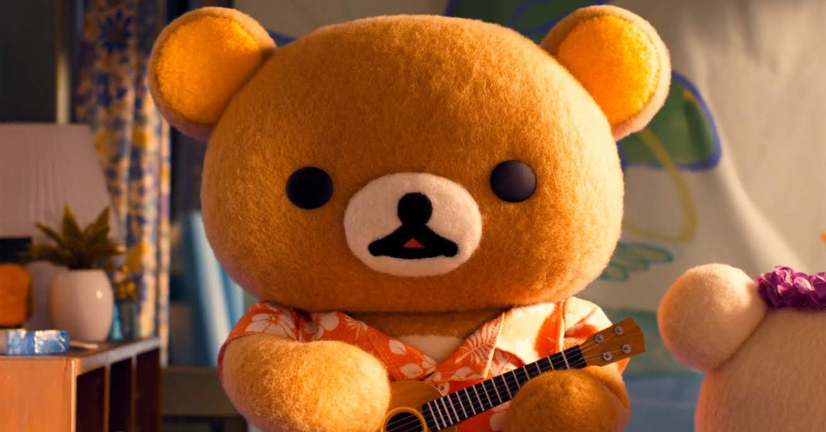 Why does the plush bear Rilakkuma have a zipper on his back?