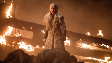 Emilia Clarke as Daenerys Targaryen in Game of Thrones' The Long Night episode