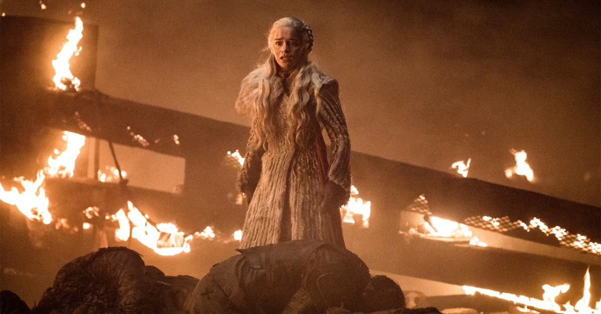 Emilia Clarke as Daenerys Targaryen in Game of Thrones' The Long Night episode