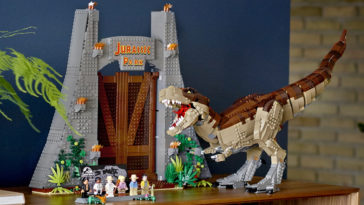 LEGO Jurassic World Jurassic Park T rex Rampage set