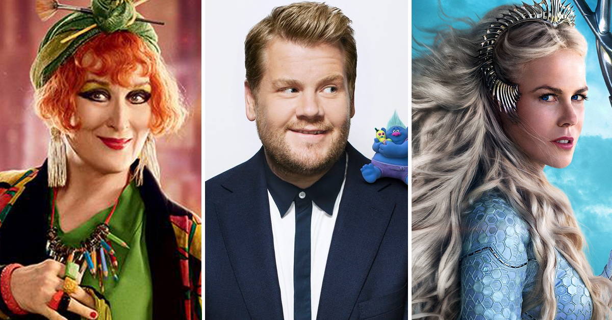 Meryl Streep, James Corden and Nicole Kidman