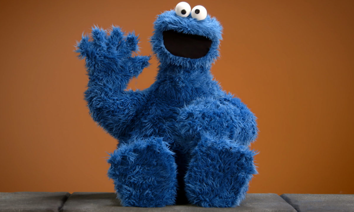giant stuffed cookie monster