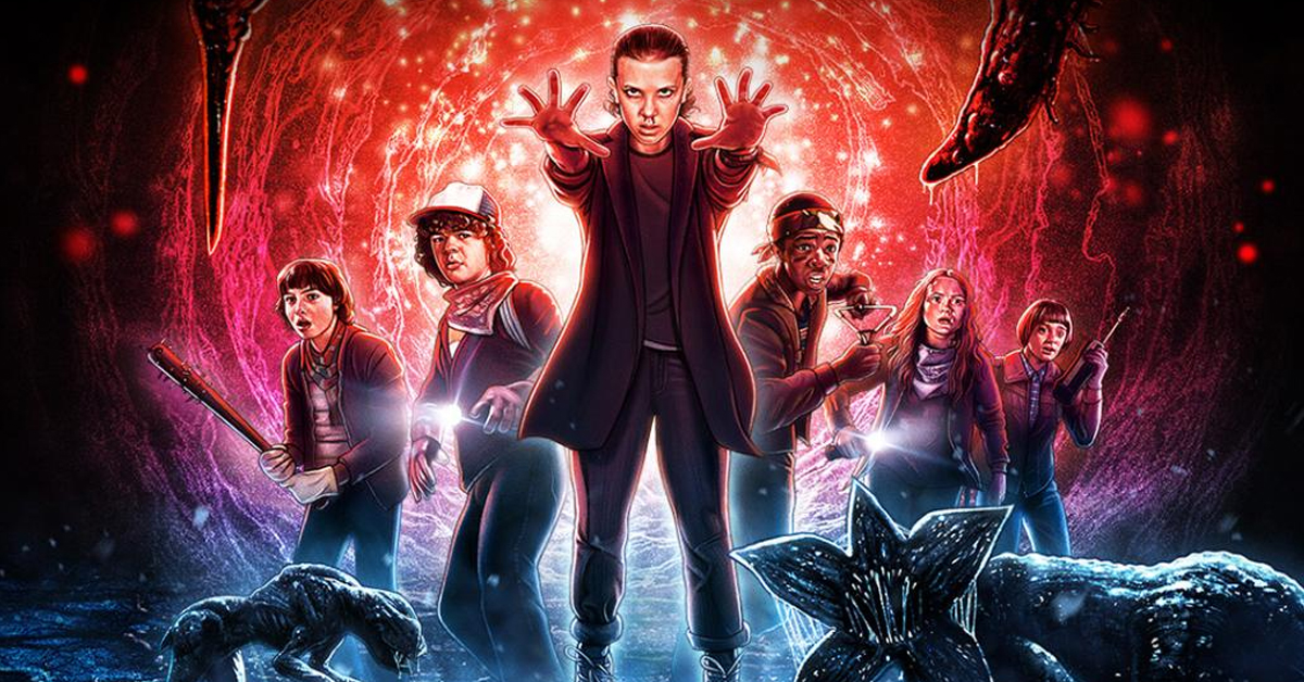 Poster for Stranger Things mazes at Universal Studios Halloween Horror Nights
