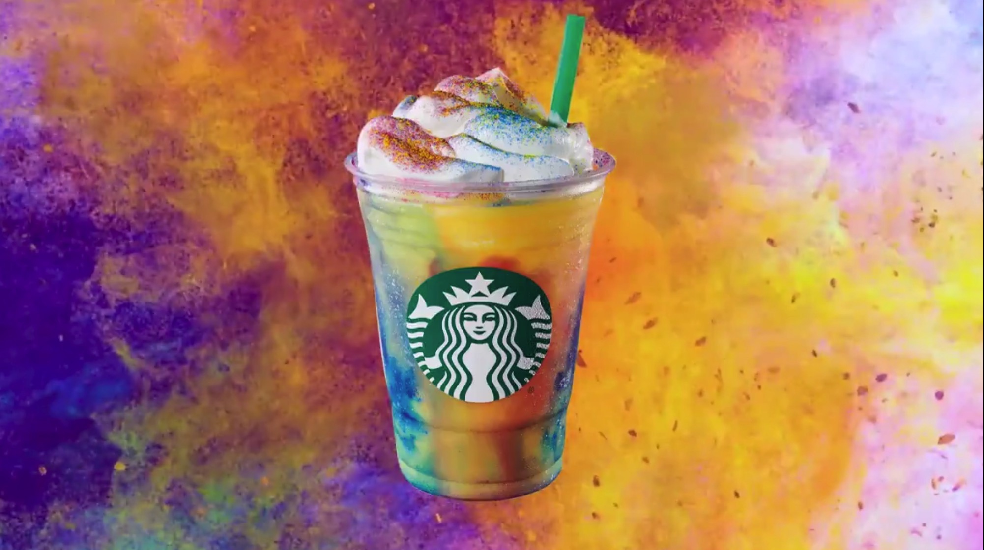Starbucks' tie-dye frappucinos aren't caffeinated but they sure are beautiful 2