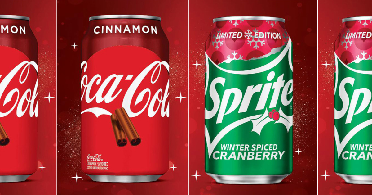 Coca-Cola Cinnamon and Sprite Winter Spiced Cranberry