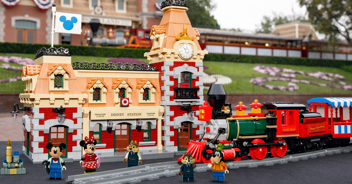 LEGO Disney train and station set