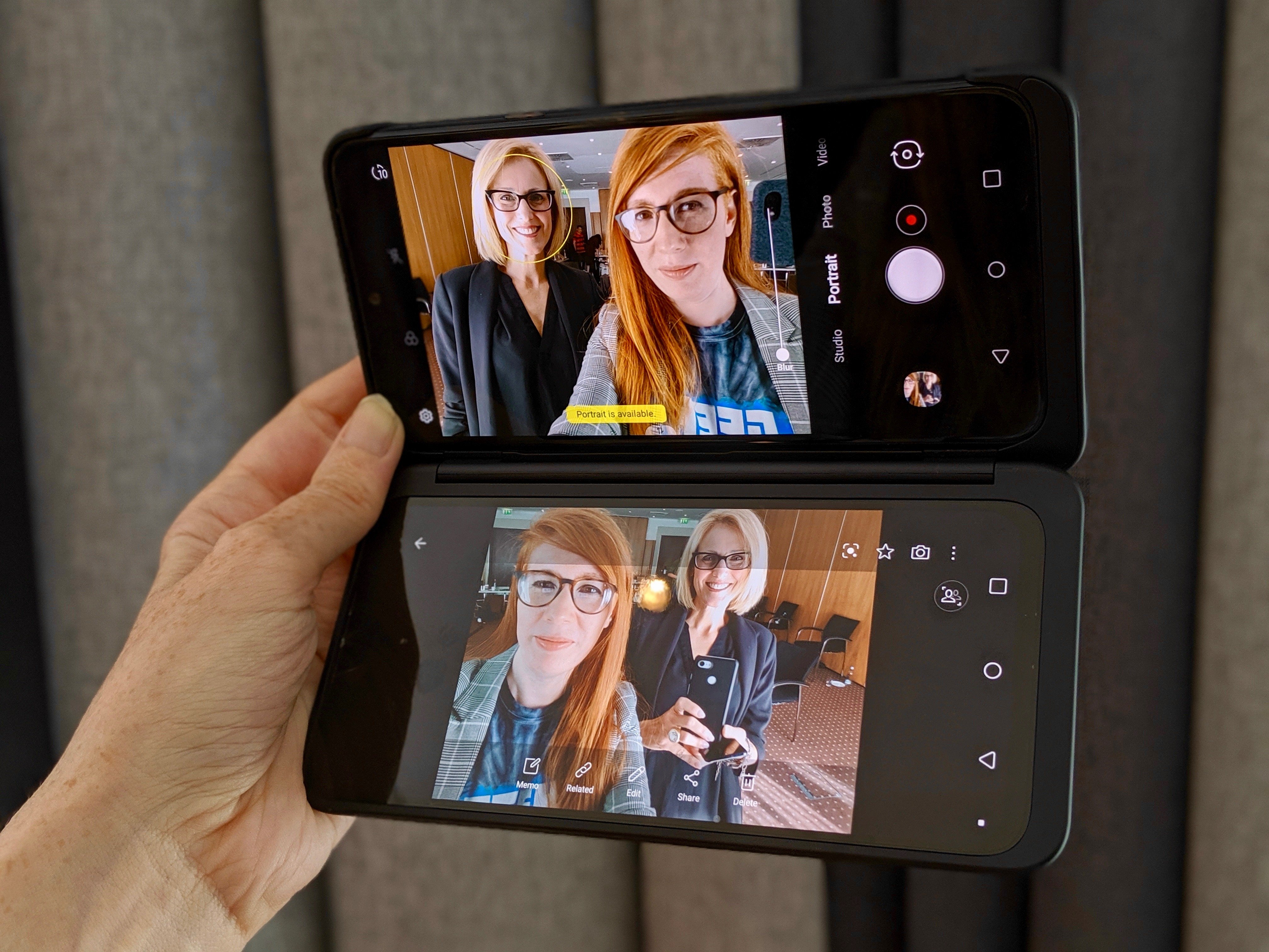 Dual Mirror mode on the LG Dual Screen