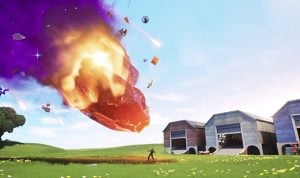 Fortnite's meteor crashed and exploded into a black hole that sucked the entire game in 53