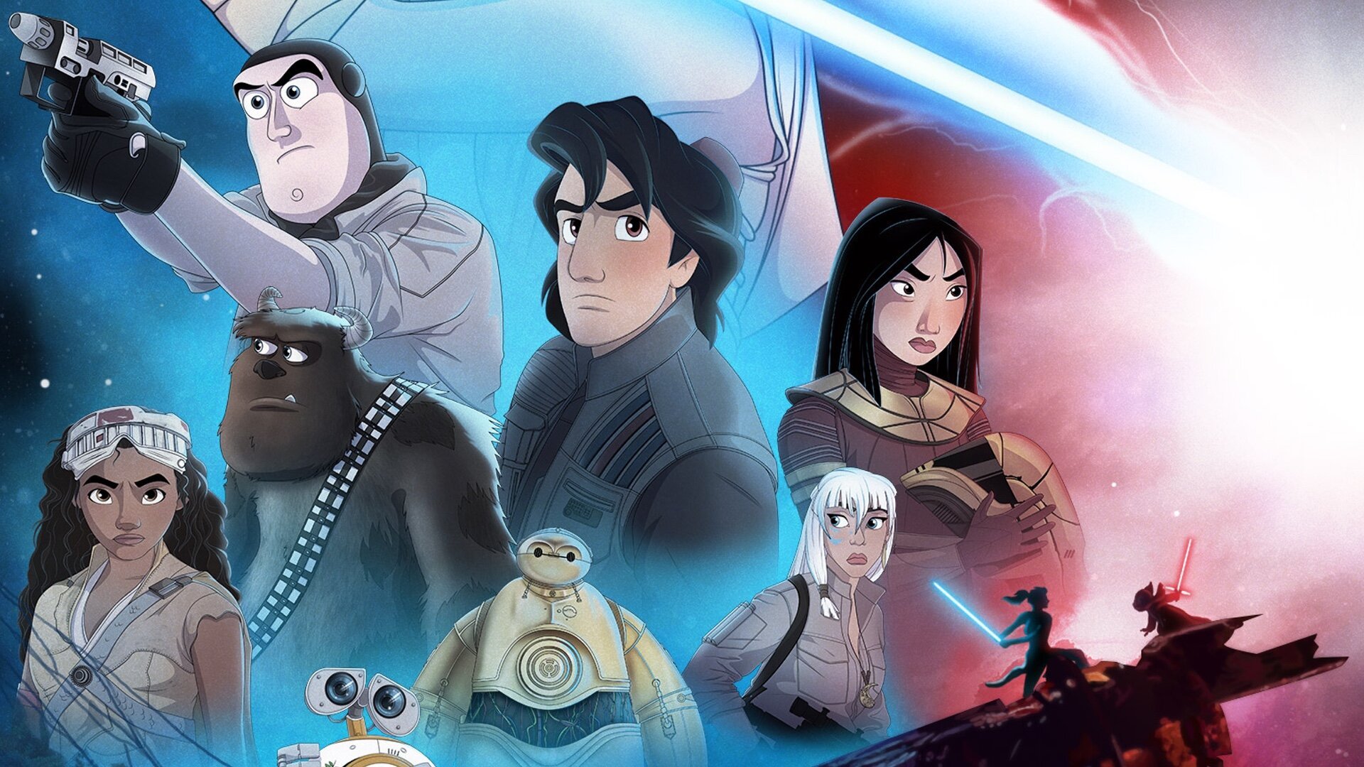 Disney princesses and heroes reimagined as Star Wars characters