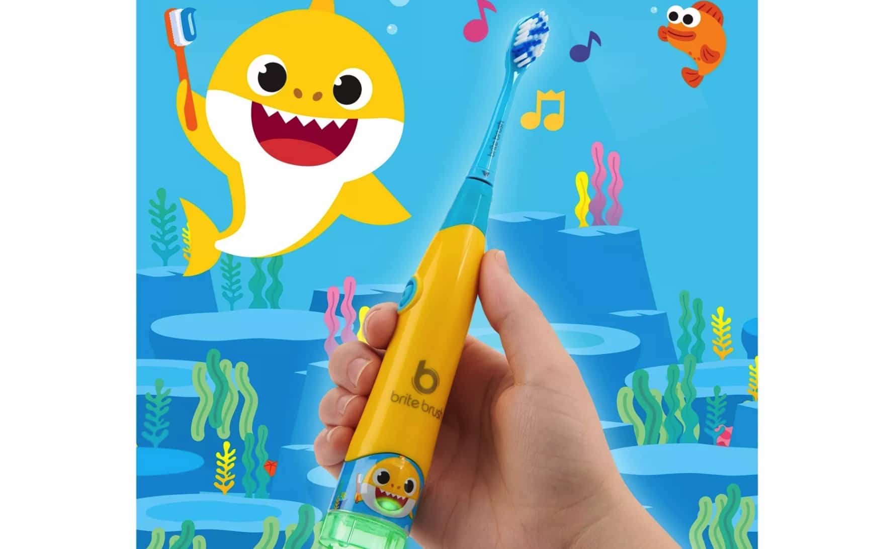 BriteBrush is a smart toothbrush for kids that plays the Baby Shark song 3
