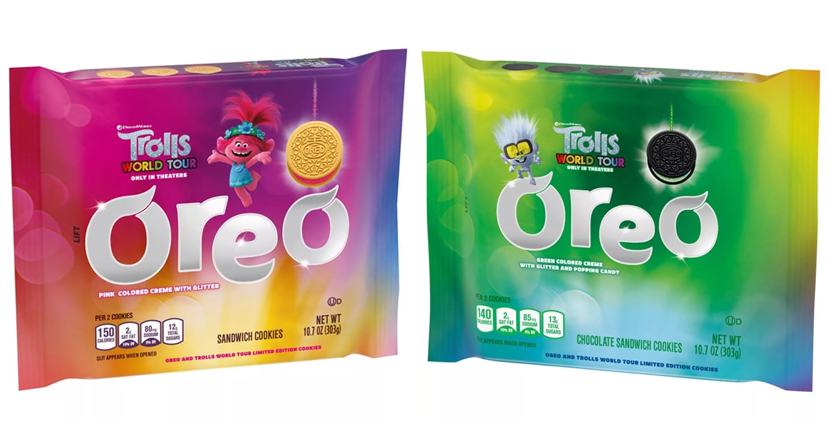 These Trolls World Tour Oreo cookies are stuffed with glittery crème fillings 12
