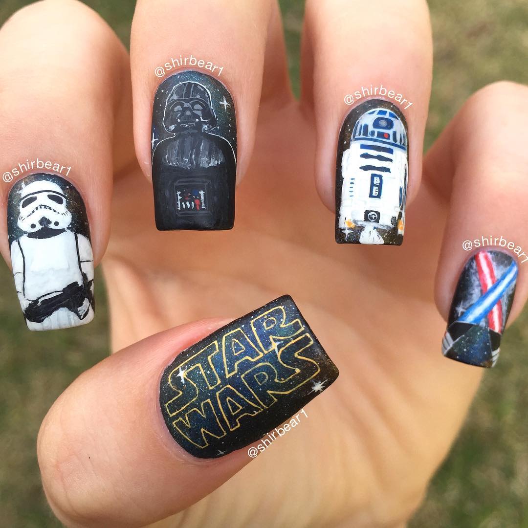 The Force is strong with these spectacular Star Wars nail art designs 15