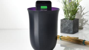 This uber-stylish wireless charger also sanitizes your phone 7