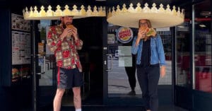 Burger King introduces giant crowns to enforce social distancing among customers 180