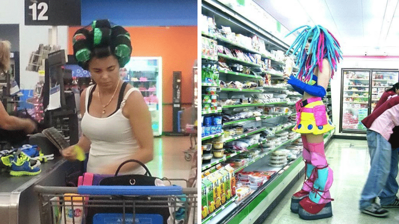People who went grocery shopping in ridiculous outfits 1