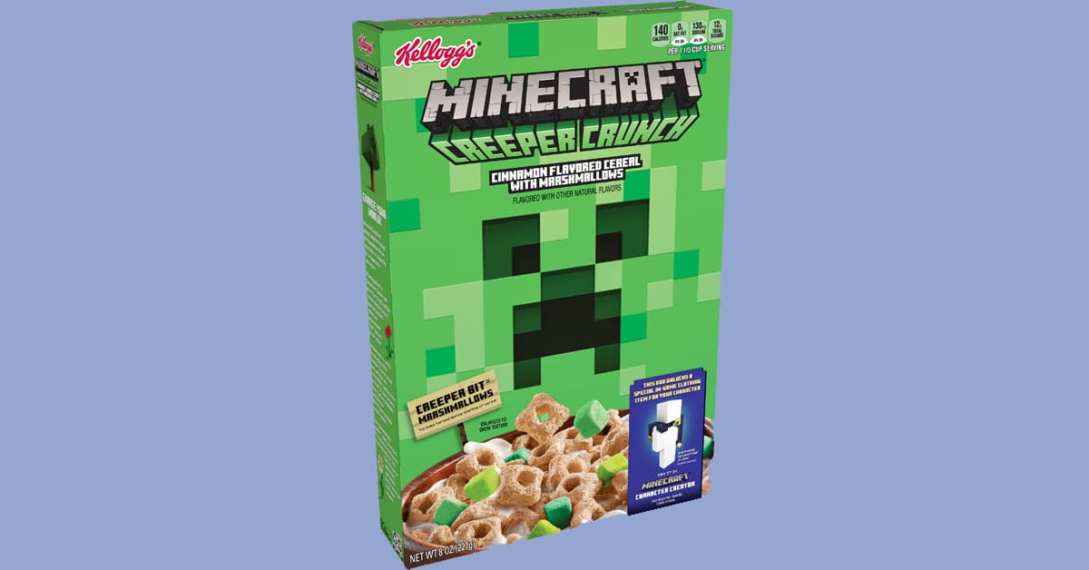 Kellogg’s Minecraft Creeper Crunch cereal won’t let gamers skip breakfast again 4