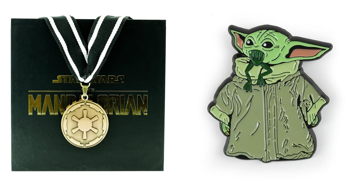 The Mandalorian cog necklace and Baby Yoda enamel pin are now available at Toynk 9