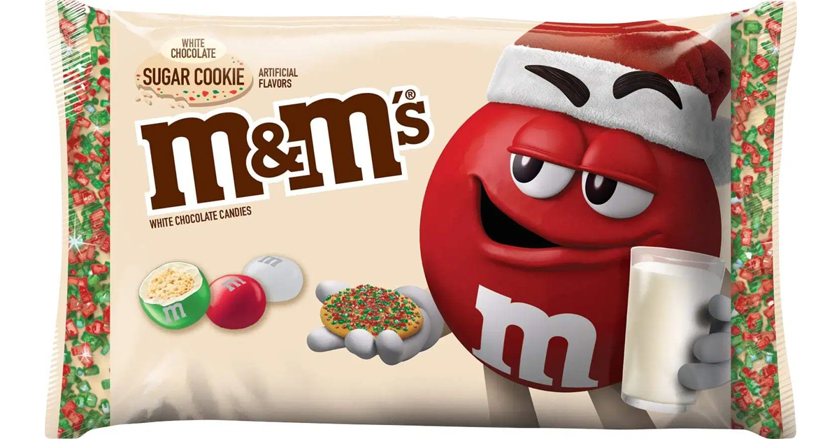 M&M’s is releasing a white chocolate sugar cookie flavor for the holiday season 1