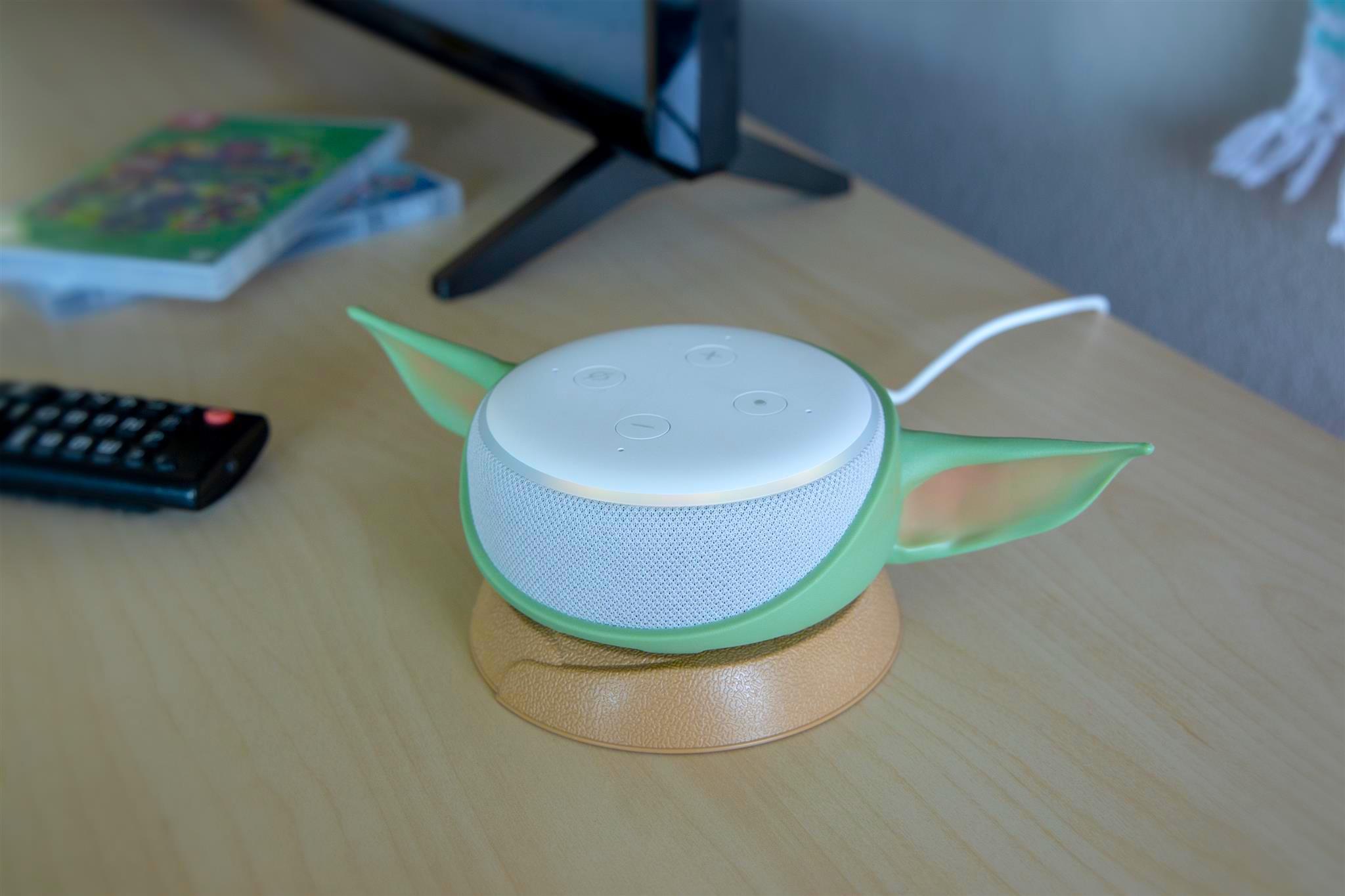 Otterbox's Baby Yoda stand transforms the Amazon Echo Dot into The Child 2