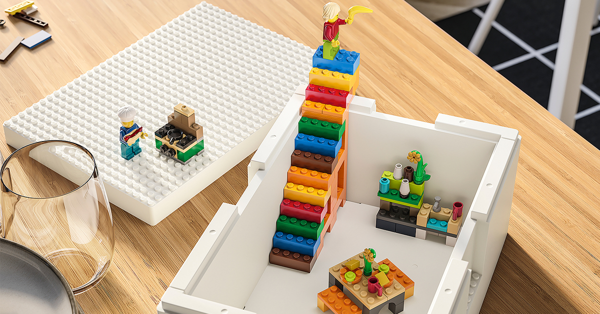IKEA partners with LEGO for unique storage boxes that double as play structures 5