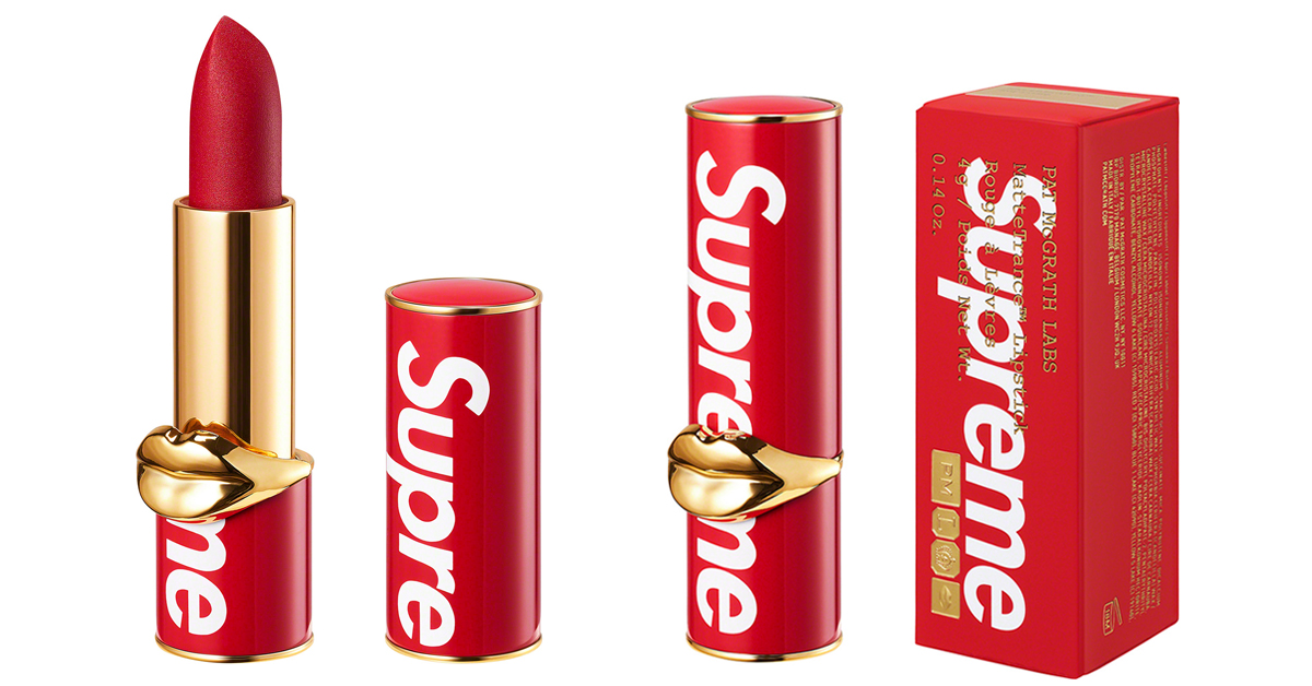 Supreme’s first-ever beauty collab is a lipstick co-created by Pat McGrath 3