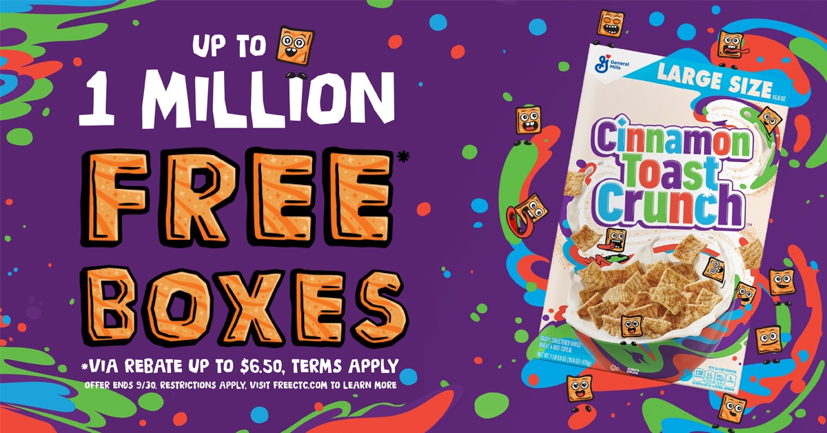 Cinnamon Toast Crunch is giving away 1 million boxes for free ― here’s how to get one 10