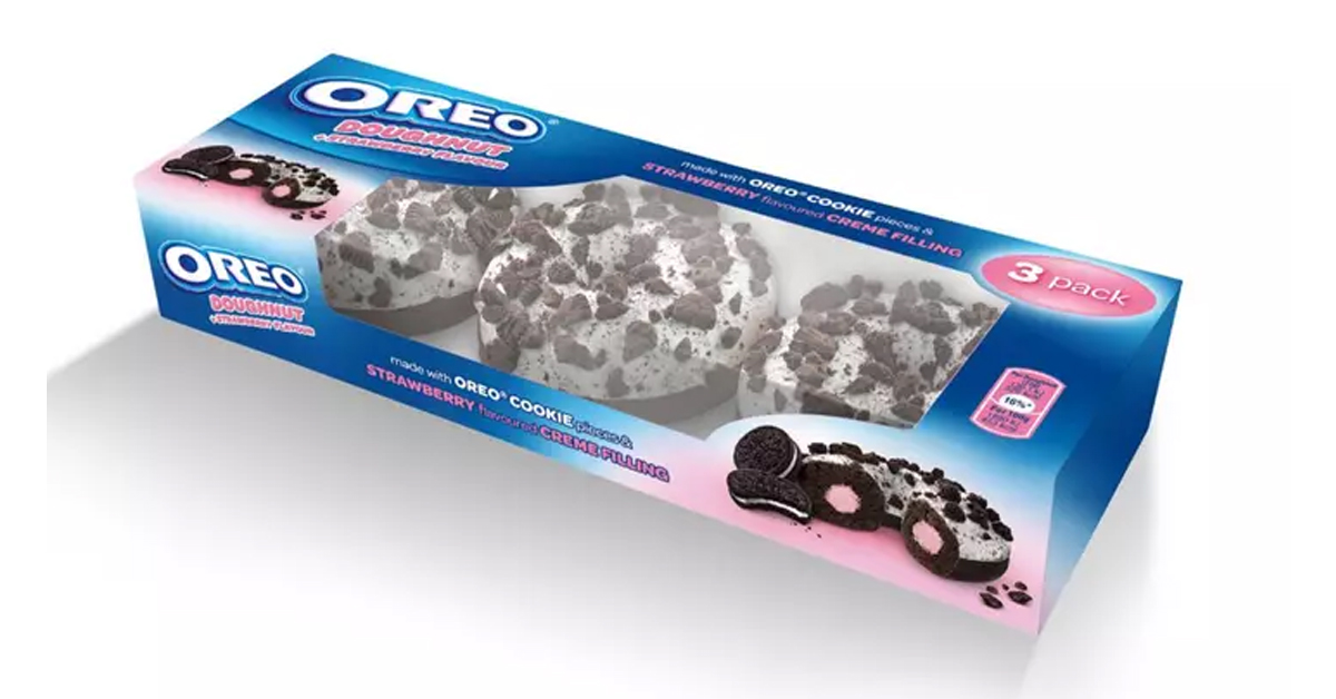 Oreo strawberry cream-filled doughnuts are now available in the U.K. 10