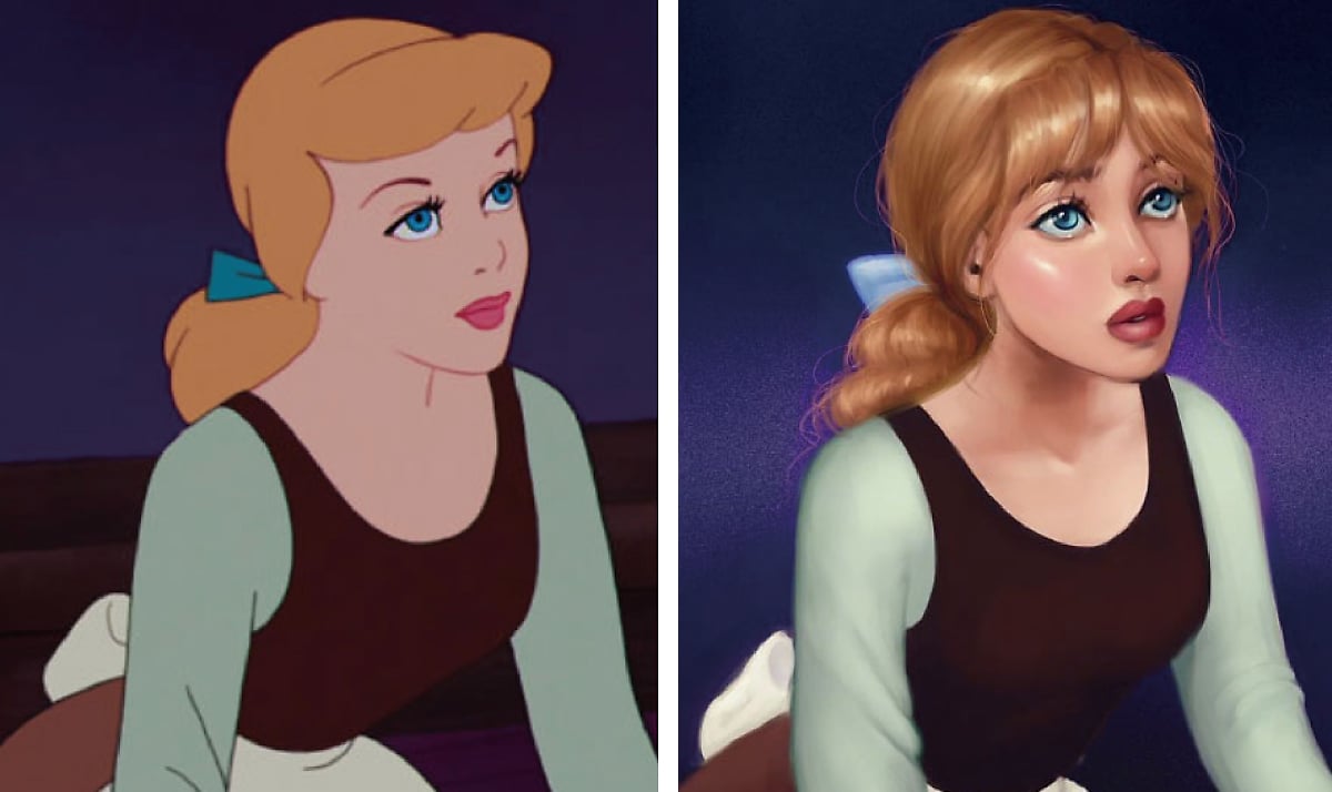 Artist reimagines animated heroines with realistic features 5