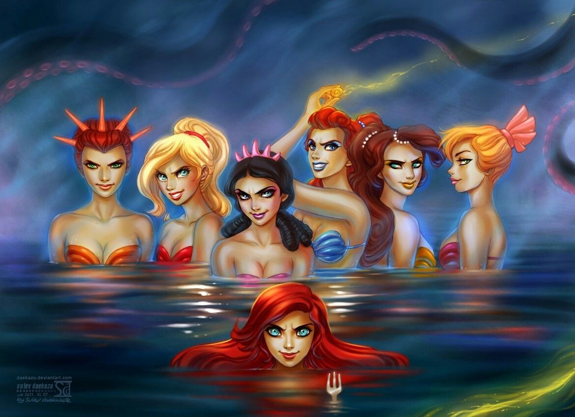 Disney princesses reimagined as villains 14