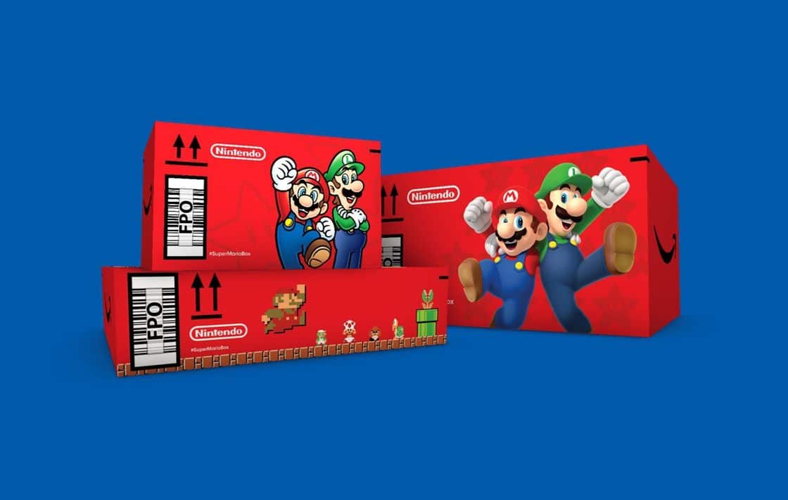 Amazon is shipping items in Super Mario boxes 10