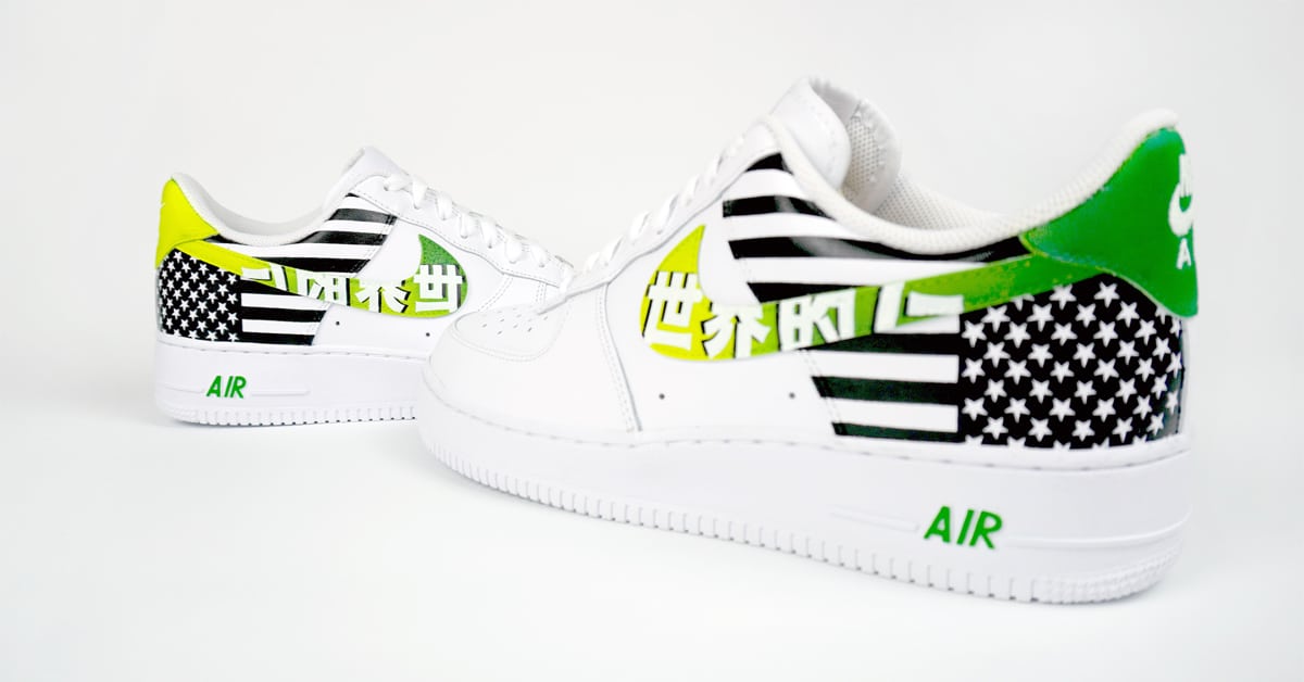 A$AP TyY releases Nike Air Force 1 shoes customized by CroxxHatch 11